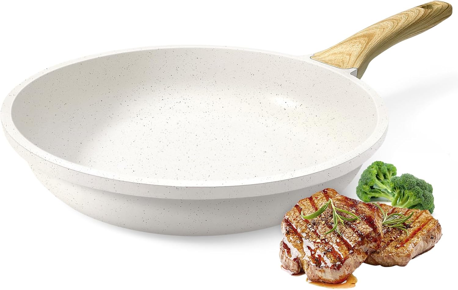 Poêle à Frire Antiadhésive en Céramique – Poêle Saine et Non Toxique de 24 cm